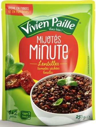 LENTILLES TOMATES SÉCHÉES BASILIC 250g