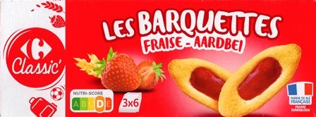LES BARQUETTES FRAISE (X18) 120g