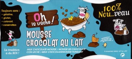 MOUSSE CHOCOLAT AU LAIT (x2) 140g