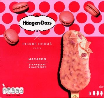 MACARON STRAWBERRY & RASPBERRY (x3) 240ml