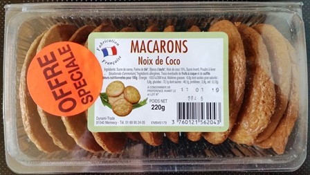 MACARONS NOIX DE COCO (X12) 220g