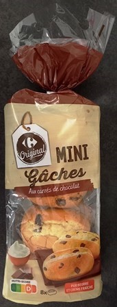 MINI GÂCHES CHOCOLAT AUX CARRÉS DE CHOCOLAT (x8) 360g