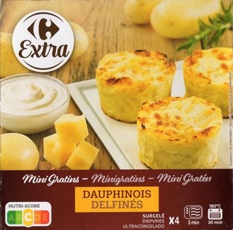 MINI GRATINS DAUPHINOIS (x4) 480g