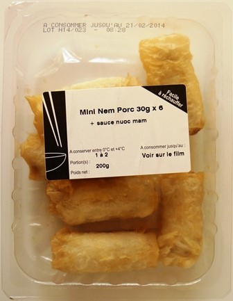MINI NEM PORC (x6) 200g