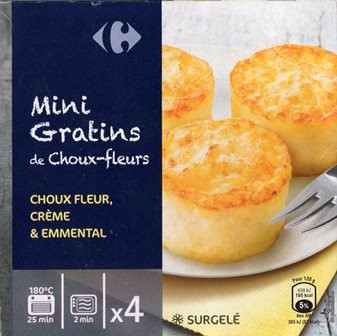 MINI GRATINS DE CHOUX-FLEURS (x4) 480g