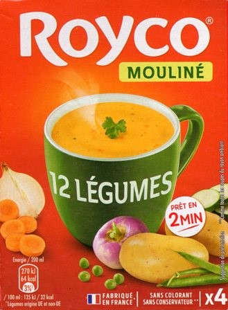 MOULINÉ 12 LÉGUMES (X4) 64,4g