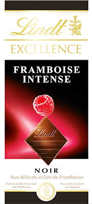 NOIR AUX DÉLICATS ÉCLATS DE FRAMBOISE 100g