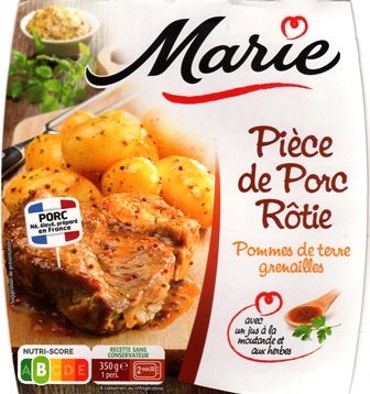 PIÈCE DE PORC RÔTI POMME DE TERRE GRENAILLES 350g