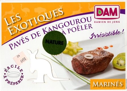 PAVÉS DE KANGOUROU MARINÉS (X2) 250g