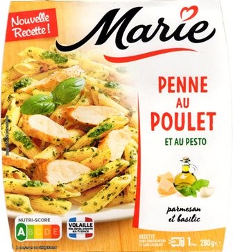 PENNE AU POULET SAUCE PESTO 280g