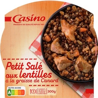 PETIT SALÉ AUX LENTILLES À LA GRAISSE DE CANARD 300g
