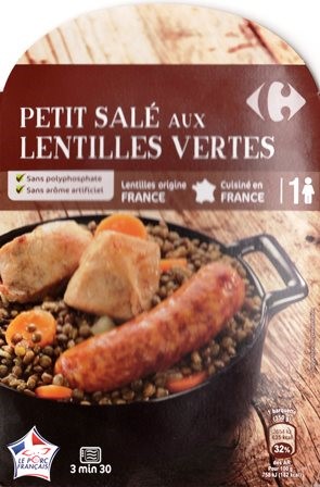 PETIT SALÉ AUX LENTILLES VERTES