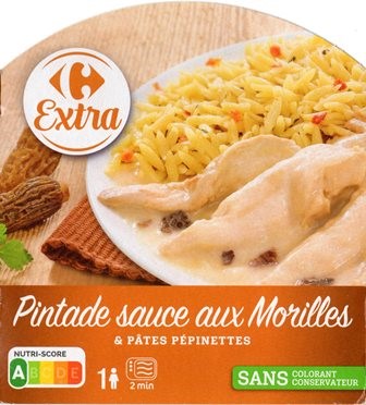 PINTADE SAUCE AUX MORILLES 300g