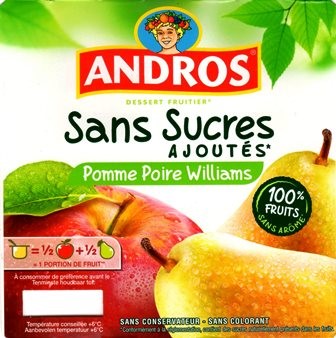 POMME POIRE WILLIAMS (X4) 400g