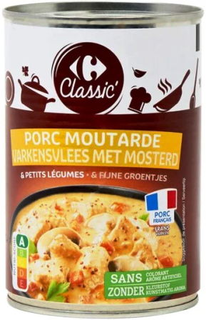 PORC MOUTARDE 400g