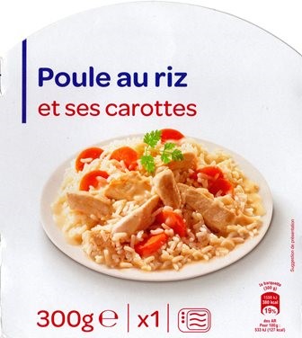 POULE AU RIZ ET SES CAROTTES 300g