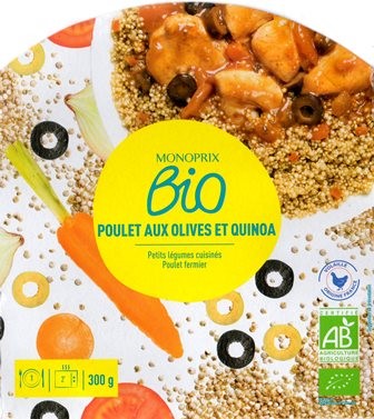 POULET AUX OLIVES ET QUINOA 300g