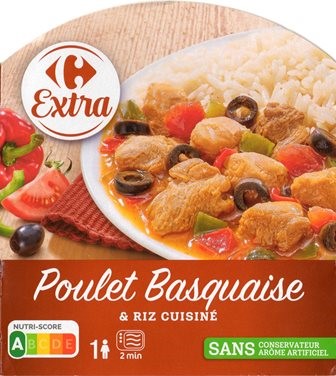 POULET BASQUAISE ET SON RIZ 300g