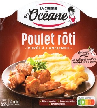 POULET RÔTI & PURÉE À L’ANCIENNE 300g
