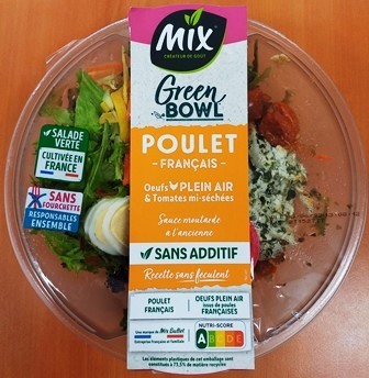 POULET ŒUFS DURS SALADES 240g