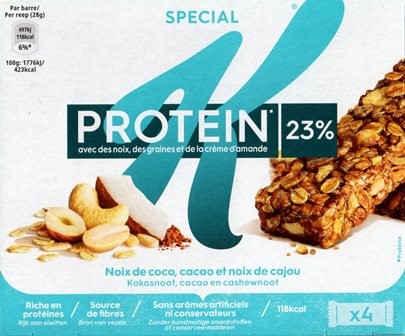 PROTEIN 23% AVEC DES NOIX (x4) 112g