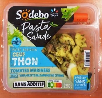 PÂTES FRAÎCHES ŒUF THON 250g