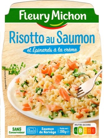 RISOTTO AU SAUMON ET ÉPINARDS À LA CRÈME 280g