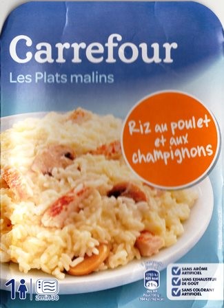 RIZ AU POULET ET AUX CHAMPIGNONS