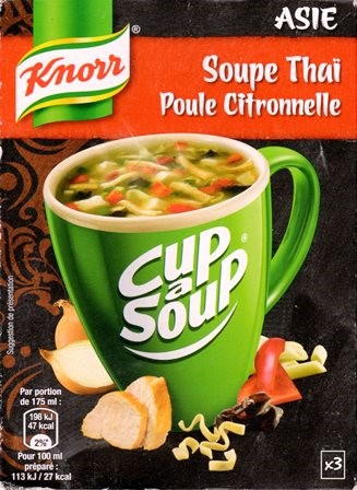 SOUPE THAÏ POULE CITRONNELLE (x3) 36g