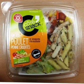 SALADE POULET PENNE CRUDITÉS 250g