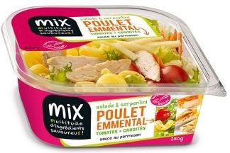 SALADE & SERPENTINI POULET EMMENTAL