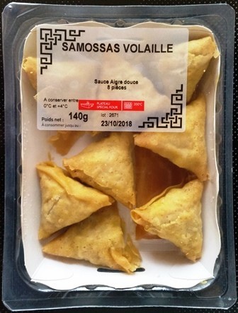 SAMOSSAS VOLAILLE (X8) SAUCE AIGRE DOUCE 140g