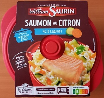 SAUMON AU CITRON, RIZ & LÉGUMES 370g