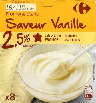 SAVEUR VANILLE (x8) 800g