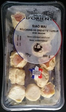 SIAO MAI BOUCHONS DE CREVETTE VAPEUR 300g