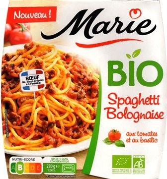 SPAGHETTI BOLOGNAISE BIO 280g