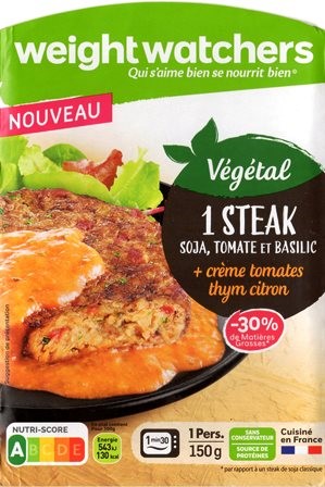 STEAK SOJA, TOMATE ET BASILIC 150g