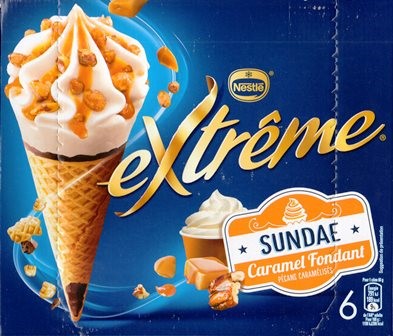SUNDAE CARAMEL FONDANT (X6) 396g