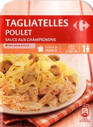 TAGLIATELLES AU POULET SAUCE AUX CHAMPIGNONS 300g