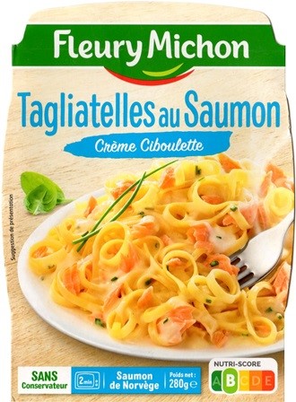 TAGLIATELLES AU SAUMON CRÈME CIBOULETTE 280g