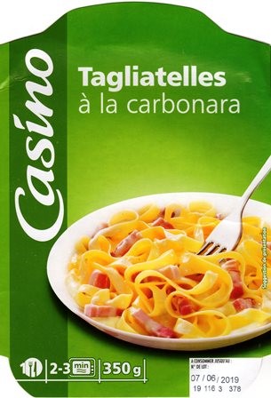 TAGLIATELLES À LA CARBONARA 350g