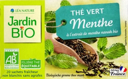 THÉ VERT MENTHE BIO (X20) 30g