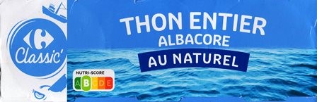 THON ALBACORE AU NATUREL (X3) 600g