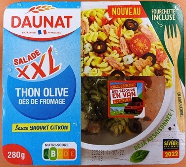 THON OLIVE DÉS DE FROMAGE 280g
