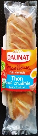 PAIN VIENNOIS THON ŒUF CRUDITÉS SAUCE COCKTAIL 230g