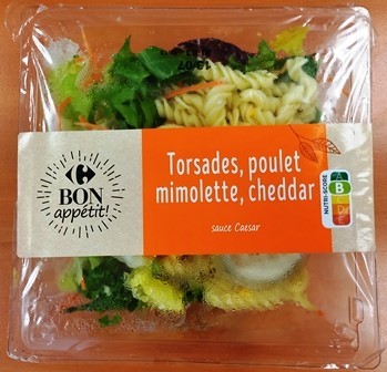 TORSADES, POULET, MIMOLETTE, CHEDDAR 250g