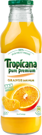 ORANGE SANS PULPE - TROPICANA PURE PREMIUM