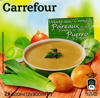 VELOUTÉ AU POIREAUX ET AUX POMMES DE TERRE (x2) 60cl