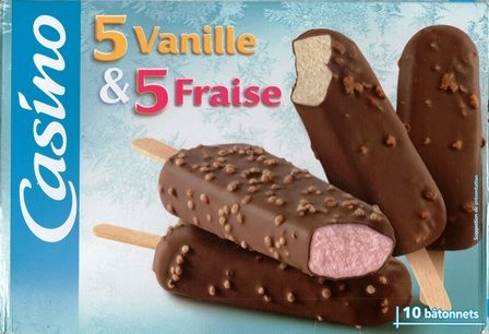 VANILLE (X5) & FRAISE (X5) 380g