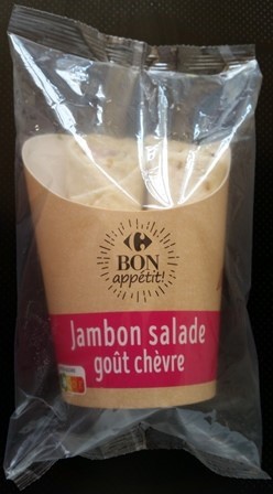 WRAP JAMBON SALADE GOÛT CHÈVRE (x2) 180g